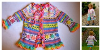 Little Girl's Colorful Summer Coat Free Crochet Pattern