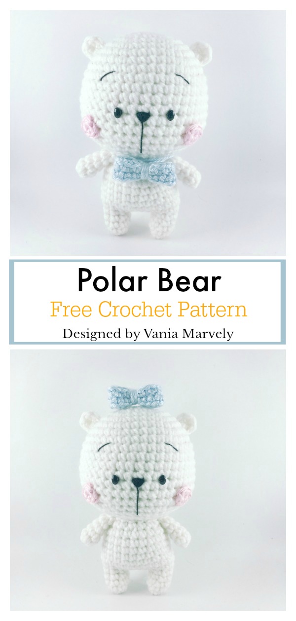 Polar Bear Amigurumi Free Crochet Pattern 