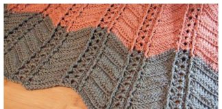 Shell and Post Stitch Ripple Afghan Free Crochet Pattern