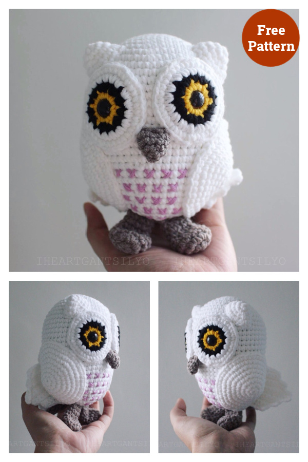 Snowy Baby Owl Amigurumi Free Crochet Pattern