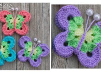 Sweet Simple Butterfly Free Crochet Pattern and Video Tutorial