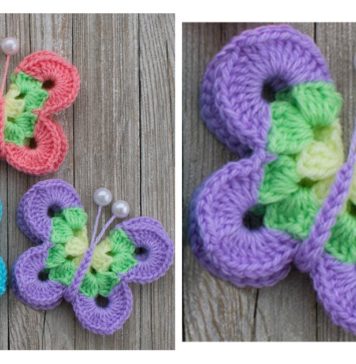 Sweet Simple Butterfly Free Crochet Pattern and Video Tutorial