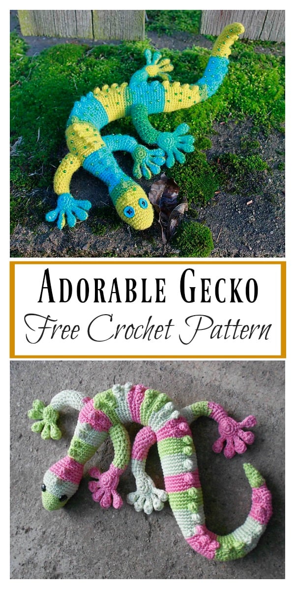 Adorable Gecko Amigurumi Free Crochet Pattern