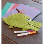 Alligator Pencil Case Free Crochet Pattern