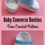 Baby Converse Booties Free Crochet Pattern