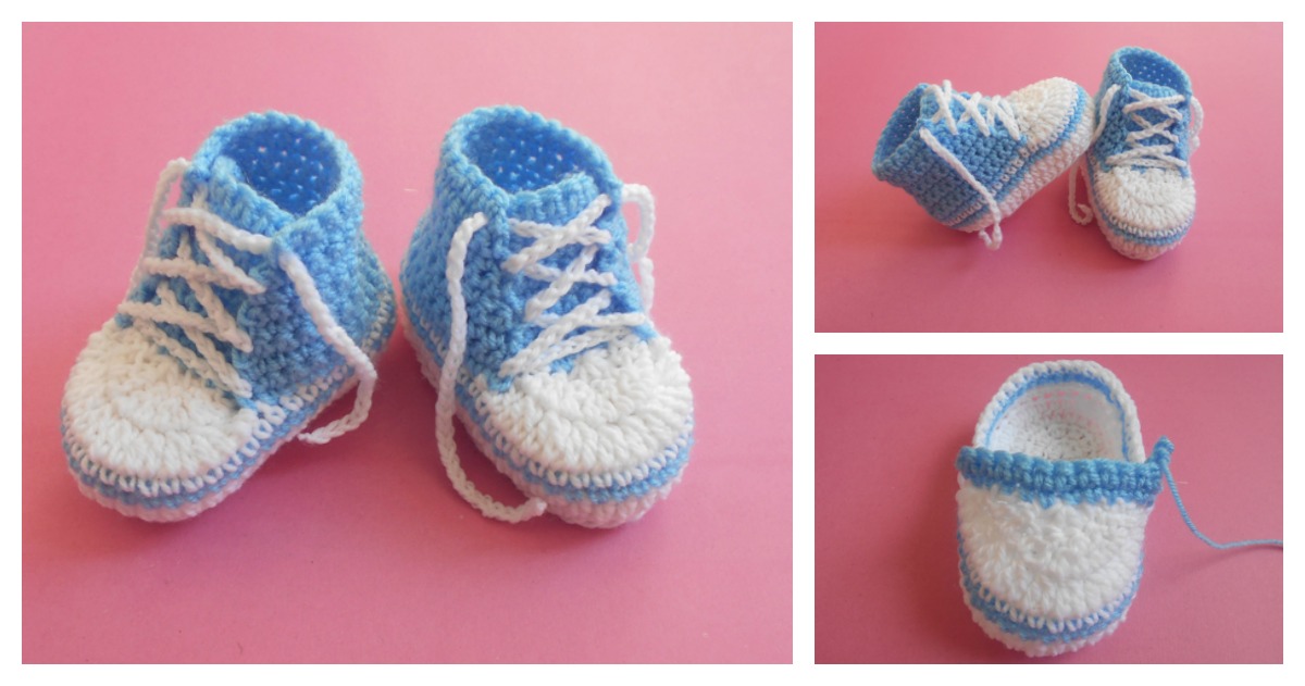 converse booties crochet pattern