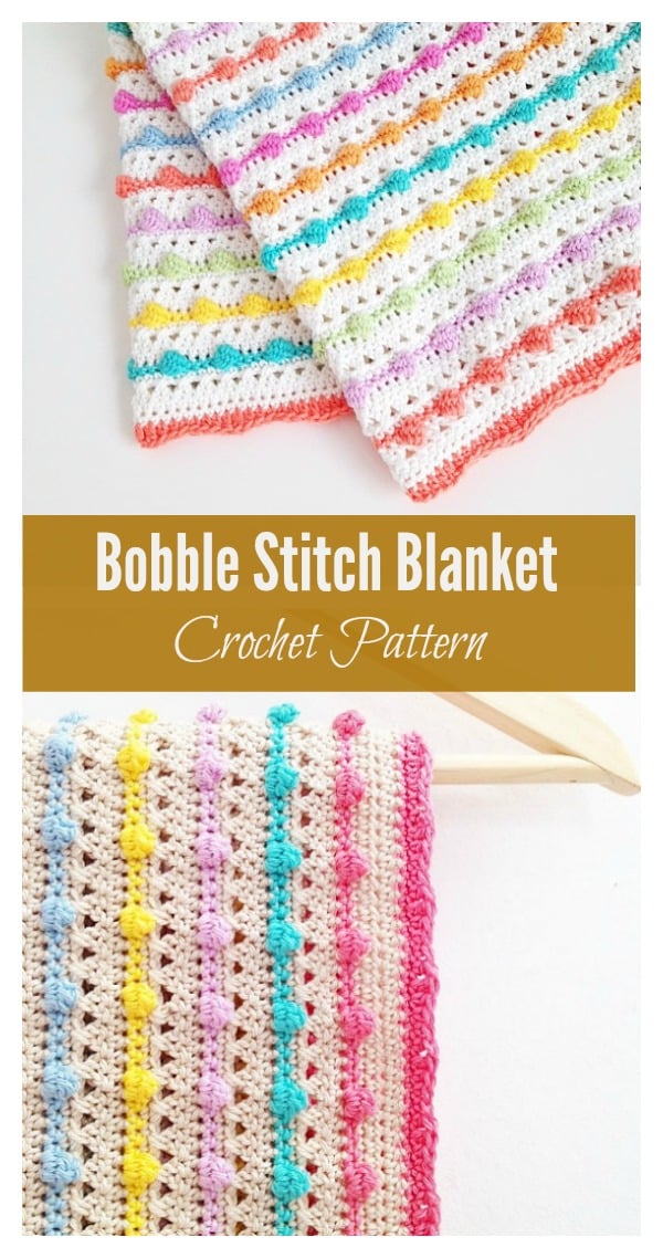 Bobble Stitch Blanket Crochet Pattern