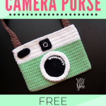 Camera Purse Bag Free Crochet Pattern and Video Tutorial