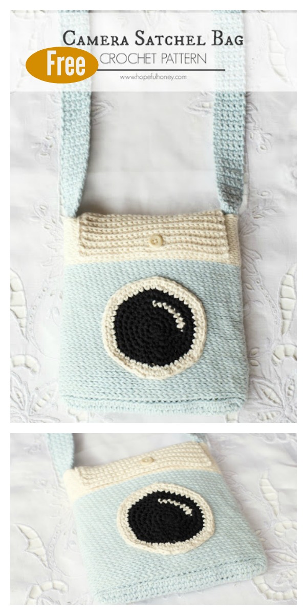 Camera Satchel Bag Free Crochet Pattern