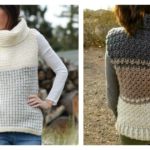 Cowl Sweater Vest Free Crochet Pattern