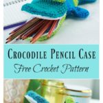 Crocodile Pencil Case Free Crochet Pattern