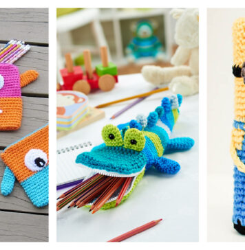 Fun Pencil Case Free Crochet Patterns