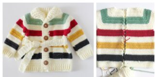 Hudson’s Bay Baby Sweater Free Crochet Pattern