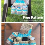 Patio Chair or Wheelchair Caddy Free Crochet Pattern