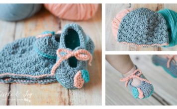 Petal Princess Baby Booties and Hat Set Free Crochet Pattern