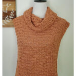 Sleeveless Cowl Neck Sweater Free Crochet Pattern