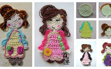 Sweet Girl Applique Free Crochet Pattern
