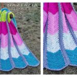 Waterfall Ripple Blanket Free Crochet Pattern and Video Tutorial