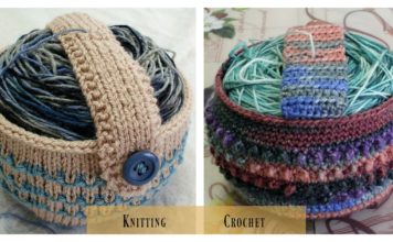 Yarn Cozy Holder Free Knitting and Crochet Pattern