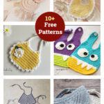 10+ Cute Baby Bib Free Crochet Pattern