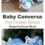 Baby Converse Booties Free Crochet Pattern