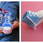 Baby Converse Booties Free Crochet Pattern