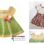 Butterfly Kisses Baby Dress Free Crochet Pattern