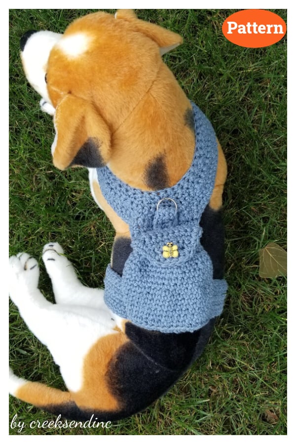Dog Backpack and Harness Crochet Pattern