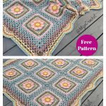 Floral Afghan Blanket Free Crochet Pattern
