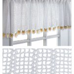 Flower Valance Window Curtain Free Crochet Pattern