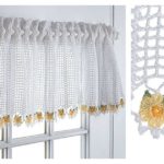 Flower Valance Window Curtain Free Crochet Pattern