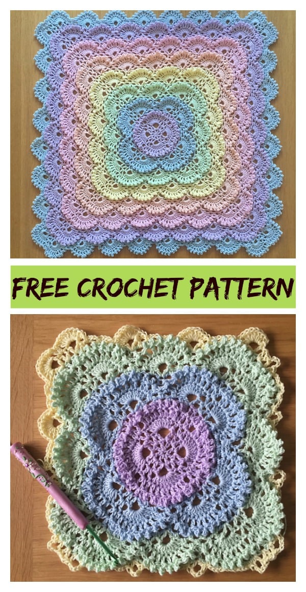 Fluffy Meringue Stitch Baby Blanket Free Crochet Pattern and Video Tutorial