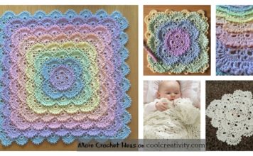 Fluffy Meringue Stitch Baby Blanket Free Crochet Pattern and Video Tutorial