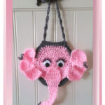 Giggles the Elephant Baby Bib Free Crochet Pattern