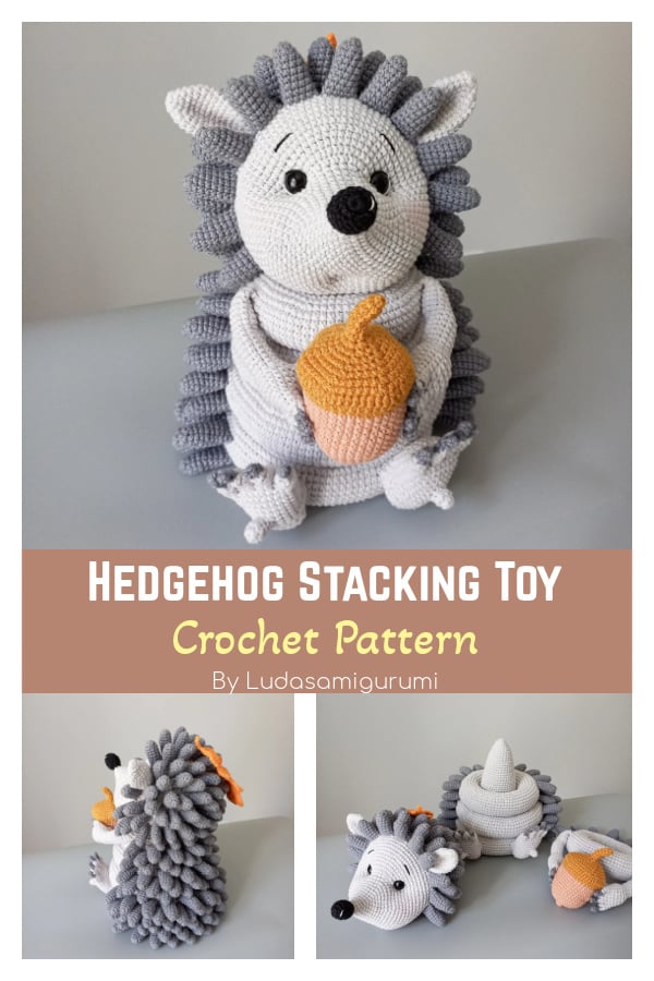 Hedgehog Stacking Toy Crochet Pattern