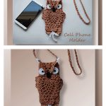Hoot-Hoot Owl Cell Phone Holder Free Crochet Pattern