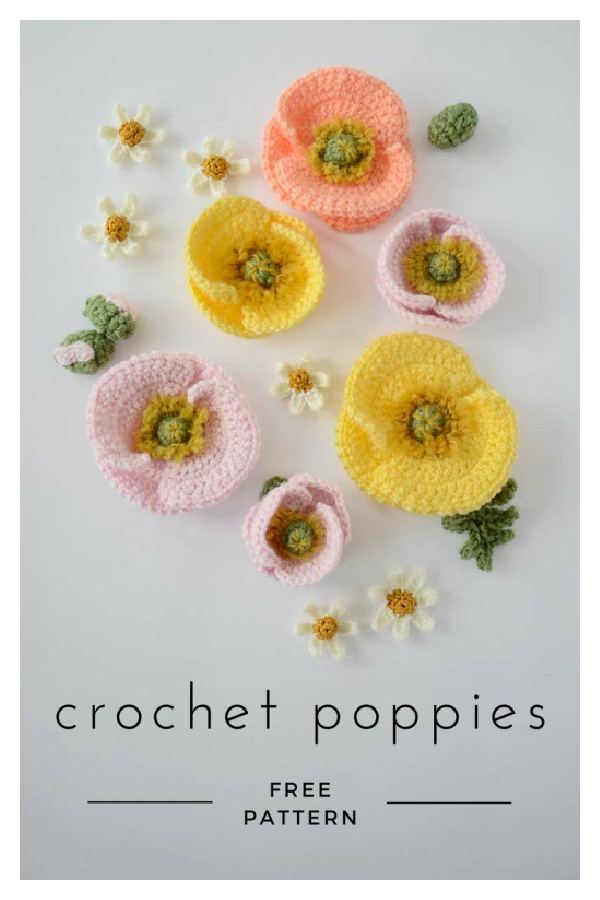 Iceland Poppy Free Crochet Pattern
