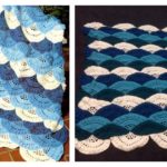 Lace Ocean Scallop Afghan Free Crochet Pattern