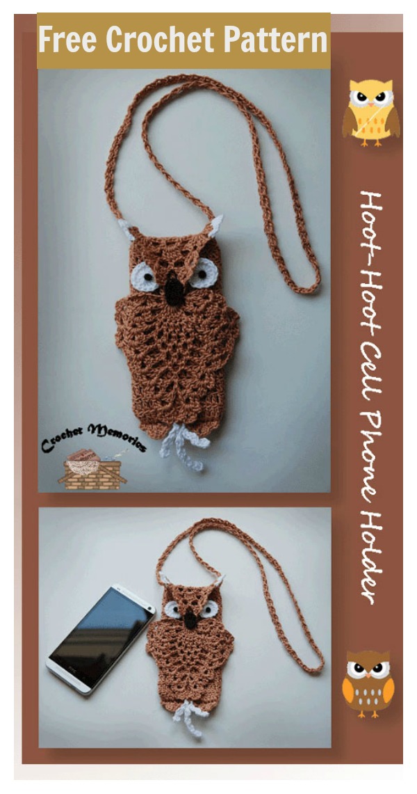 Owl Cell Phone Cozy Free Crochet Pattern 