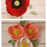 Poppy Flower Free Crochet Pattern and Video Tutorial