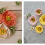 Poppy Flower Free Crochet Pattern