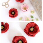 Remembrance Poppy Free Crochet Pattern