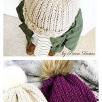 Ribbed Beanie Hat Free Crochet Pattern