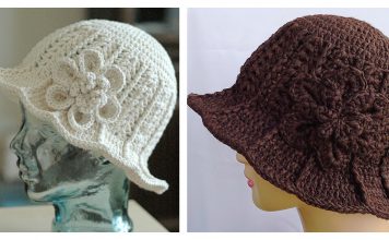 Ridge Sun Hat Free Crochet Pattern