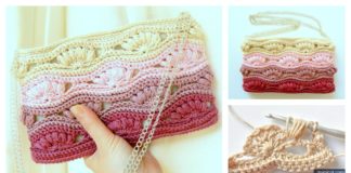 Shell Stitch Clutch Free Crochet Pattern