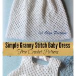 Simple Granny Stitch Baby Dress Free Crochet Pattern