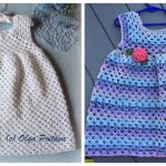 Simple Granny Stitch Baby Dress Free Crochet Pattern