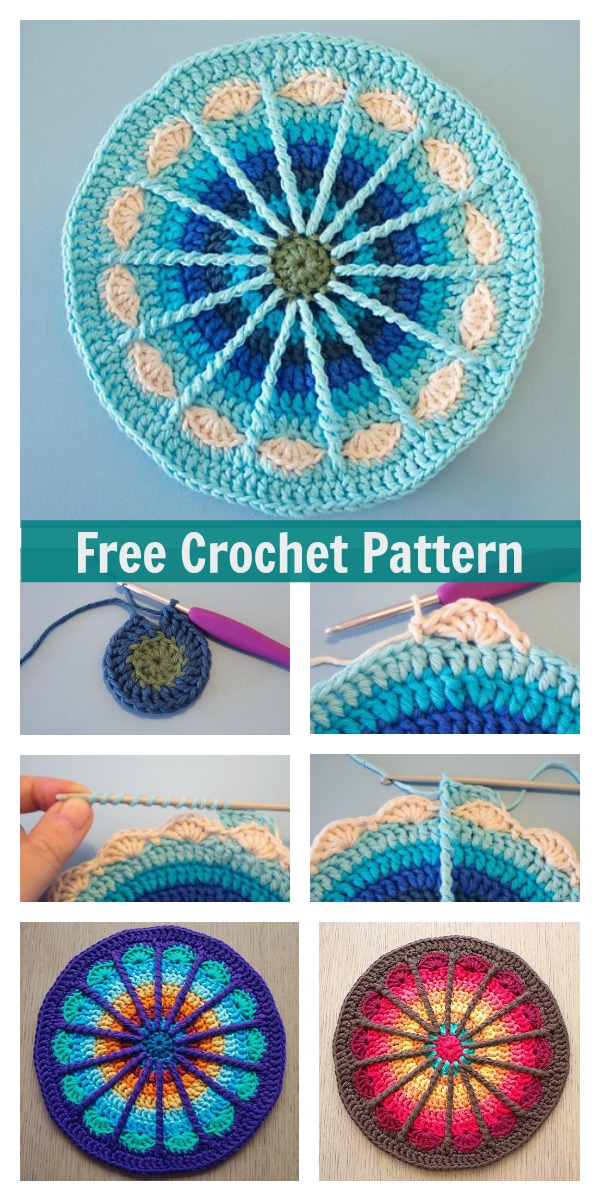 Spoke Mandala Free Crochet Pattern