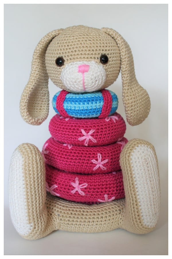 Stacking Bunny Toy Crochet Pattern 
