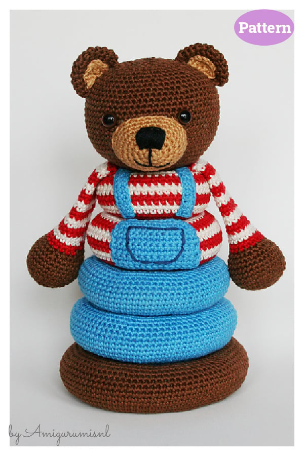 Stacking Toy Bear Crochet Pattern
